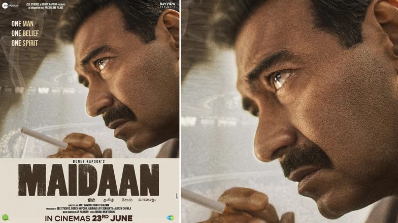 Maidaan: Ajay Devgn's Sports Drama Gets New Release Date; Teaser to Be Out on March 30 With Bholaa (View New Poster)