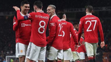 Manchester United 4–1 Real Betis, UEFA Europa League 2022–23: Bruno Fernandes Shines As Red Devils Gain Massive Lead in First Leg (Watch Goal Video Highlights)