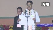 Tripura Government Formation 2023: Manik Saha Takes Oath as Chief Minister for Second Consecutive Term (See Pic)