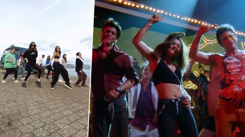 Manushi Chhillar and Alaya F Groove to Shah Rukh Khan-Preity Zinta's 'It's the Time to Disco' Song on UK Streets (Watch Video)