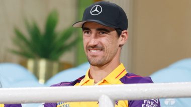 Mitchell Starc's Pic of Wearing UP Warriorz Jersey to Support Wife Alyssa Healy's Team in WPL 2023 Eliminator Against Mumbai Indians Goes Viral!