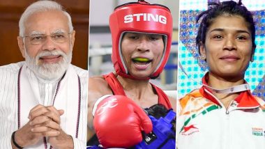 PM Narendra Modi Congratulates Lovlina Borgohain, Nikhat Zareen for Winning Gold at Women's World Boxing Championships 2023