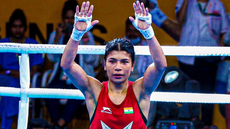 Nikhat Zareen Qualifies for 50kg Quarterfinals at Women's Boxing World Championships With 5–0 Victory Over Patricia Alvarez