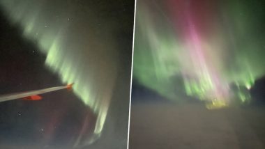 Northern Lights: EasyJet Pilot Does a 360 Fly by Mid-Air To Show Flyers Aurora in Skies (See Pics)
