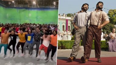 Prabhudeva and His Team Pay Dancing Tribute to RRR's Oscar-Winning Song 'Naatu Naatu' (Watch Video)