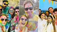 Priyanka Chopra-Nick Jonas Celebrate Holi With Preity Zinta and Gene Goodenough in LA (Watch Video)