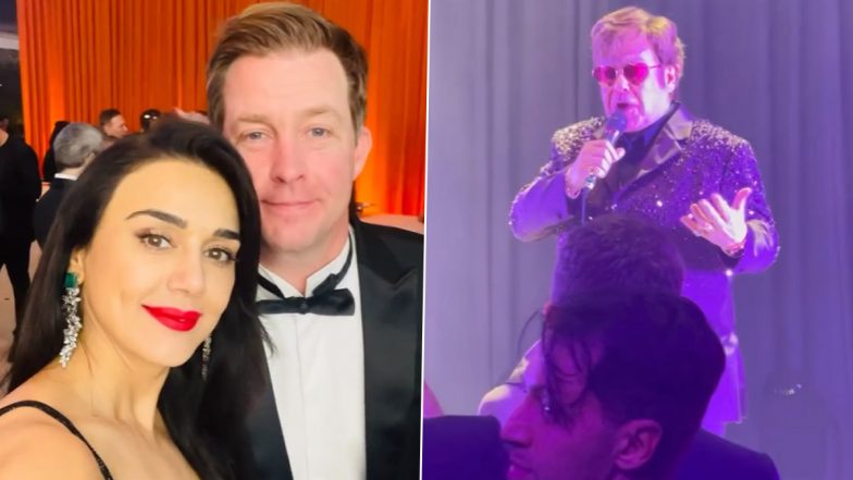 Preity Zinta Attends Elton John's AIDS Foundation Oscar Party, Shares Video on Instagram - WATCH