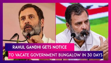 Rahul Gandhi Gets Notice To Vacate Government Bungalow In 30 Days Following His Disqualification