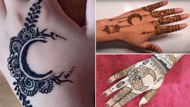 Ramadan 2023 Mehndi Designs: Intricate Arabic Henna Patters and Moon Mehndi Design Videos for Front and Back Hand To Celebrate the Holy Month of Ramzan