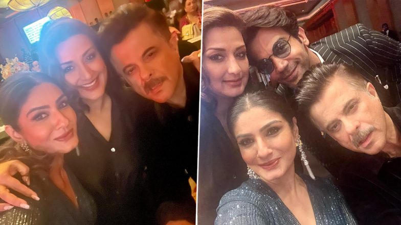 Raveena Tandon, Anil Kapoor, Sonali Bendre, Rajkummar Rao Exude Charm in These Selfies Clicked at an Award Function (View Pics)