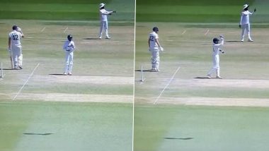 Camera Catches Ravindra Jadeja ‘Portraying Role of Umpire’ During IND vs AUS 4th Test 2023 Day 2 (Watch Video)