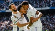 Real Madrid 3-1 Espanyol, LaLiga 2022-23: Vinicius Jr, Eder Militao Help Los Blancos Secure Comeback Victory (Watch Goal Video Highlights)
