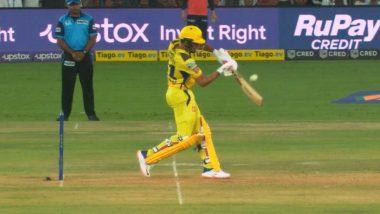 Ruturaj Gaikwad Out or Not Out? Fans Feel It Was a No Ball As Chennai Super Kings Opener Falls to a Full-Toss During GT vs CSK IPL 2023 Match