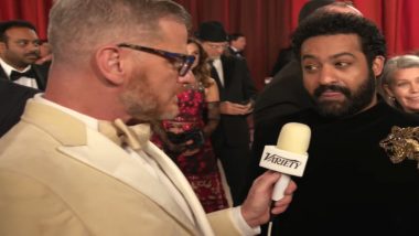 Oscars 2023: Jr NTR Is Excited for RRR Sequel to Start Production, Actor Dishes Out Details on Red Carpet (Watch Video)