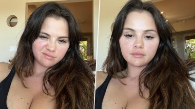 Selena Gomez Flashes Cleavage in Makeup-Free Selfie, Uses Miley Cyrus Song Title In Instagram Post Caption (View Pics)