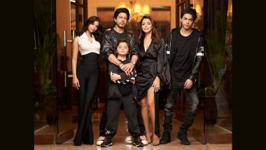 Shah Rukh Khan–Gauri Khan and Their Kids Aryan, Suhana, AbRam Exude Glamour in This Perfect Family Portrait (View Pic)