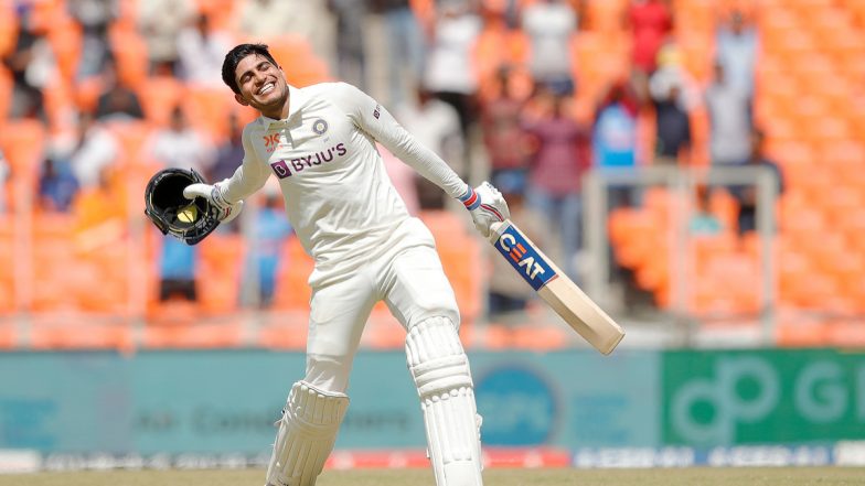 Shubman Gill's Maiden Test Century at Home Lifts India to 188/2 at Tea on Day 3 of IND vs AUS 4th Test 2023