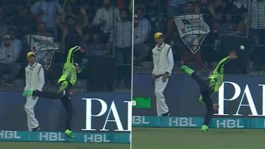 'Superman' Sikandar Raza's Boundary-Saving Act During Lahore Qalandars vs Quetta Gladiators PSL 2023 Match Goes Viral! (Watch Video)