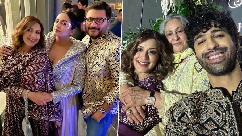 Sonali Bendre Chills With Huma Qureshi and Jaya Bachchan at Abu Jani-Sandeep Khosla's Event (View Pics)