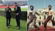RRR&rsquo;s 'Naatu Naatu' Wins Oscars 2023: Indian Cricket Legend Sunil Gavaskar Attempts Signature Steps of the Blockbuster Song (Watch Video)