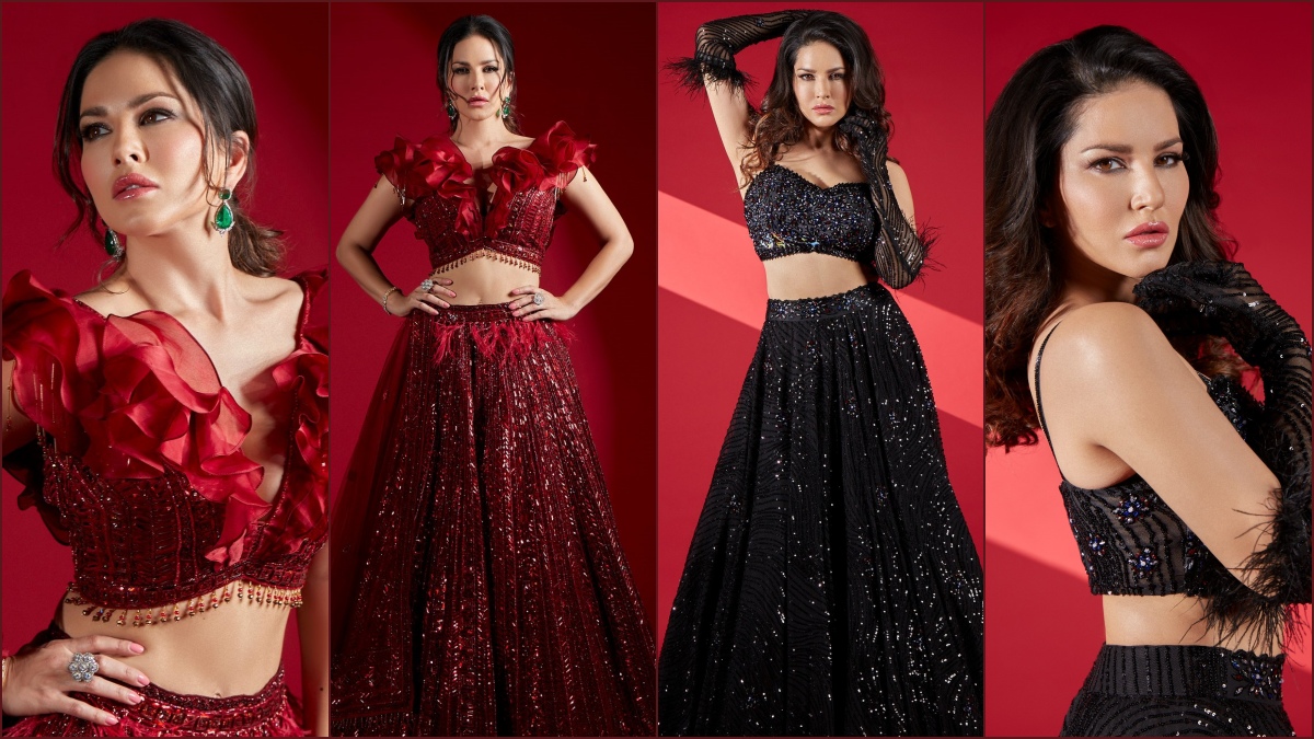 Sexy From Actors Xxx Hd Ranvir - Sunny Leone's Hottest Lehenga Looks: Plunging Necklines & Sexiest Frills,  Here's Curvaceous Beauty Giving Us Major Desi Fashion Goals | ðŸ‘— LatestLY