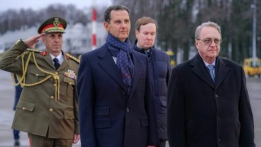 Syria President Bashar Assad Arrives in Moscow, Set to Meet Vladimir Putin Today Amid Russia-Ukraine War