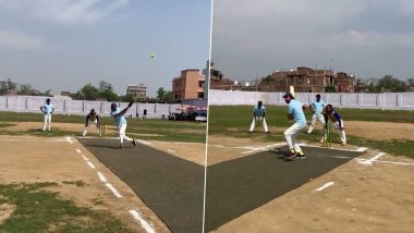 Tej Pratap Yadav, Bihar Minister Shows His Skills With the Bat, Says 'Cricket Is a Large Part of Who I Am' (Watch Video)