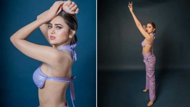 Tejasswi Prakash Oozes Glam in Lavender Bralette and Matching Pants! Naagin 6 Actress Shares Pics on Instagram