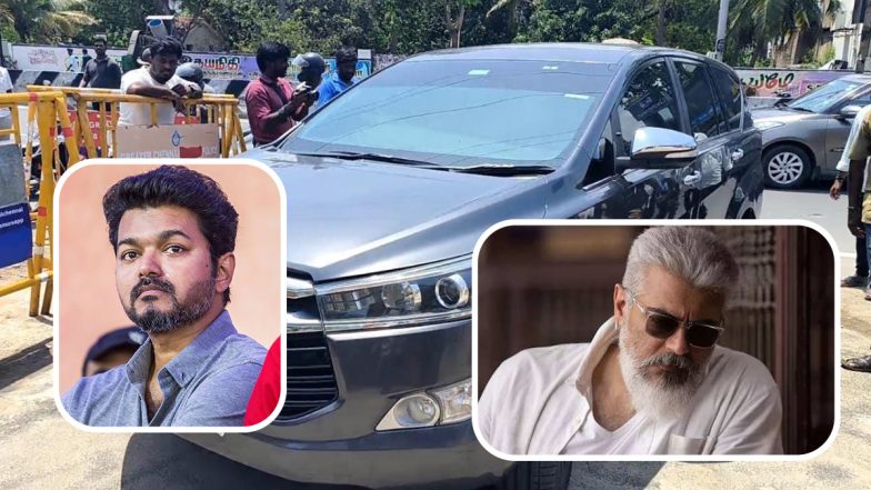 Ajith Kumar’s Father PS Mani Passes Away; Thalapathy Vijay Arrives at Actor’s Residence To Offer Condolences (View Pic)