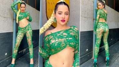 Uorfi Javed Flaunts Curves in 'ROPE DRESS', Beautiful Gajra Adoring Her Long Braid Looks Nice Though! (View Pics and Video)