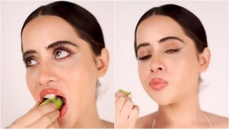 Urfi Javed Slays in Bralette Made Out of Kiwi Slices Leaving Fans Surprised; View Uorfi's Hot Video