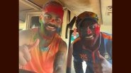 Virat Kohli Wishes Fans Happy Holi, Shares Picture of Himself and Ravindra Jadeja Playing With Colours