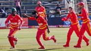 Wessly Madhevere Becomes Third Zimbabwe Player to Take ODI Hat-Trick, Leads Team to Series-Levelling One-Run Win Over Netherlands in 2nd ODI
