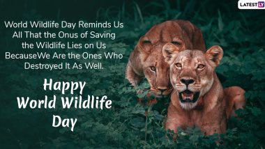 World Wildlife Day 2023 Quotes, Wishes & HD Images: Send 'Save Wildlife' Messages, Wallpapers, Sayings & GIFs to Celebrate the Day Dedicated to Flora and Fauna