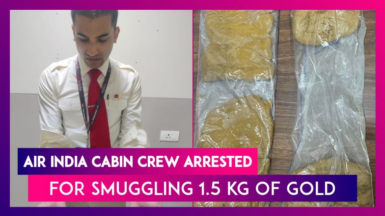 Air India Cabin Crew Arrested For Smuggling 1.5 kg Of Gold; He Hid It Under The Sleeves In Kochi