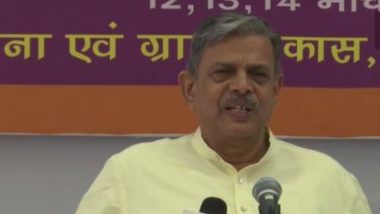 RSS Reacts To Rahul Gandhi's 'Indian Democracy Under Attack' Remarks in London, General Secretary Dattatreya Hosabale Says 'He Should Express More Responsibly' (Watch Video)