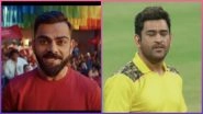 It Is Virat Kohli vs MS Dhoni! RCB Star Wants You To Watch IPL 2023 on TV on Star Sports, CSK Captain Promotes Digital for JioCinema