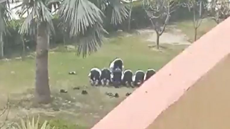 Uttar Pradesh: Sanskriti University Muslim Students Offer Namaz Inside College Premises in Mathura, Video Surfaces