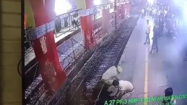 Uttar Pradesh Police Save Suicidal Man From Lying On Railway Track (Watch Video)