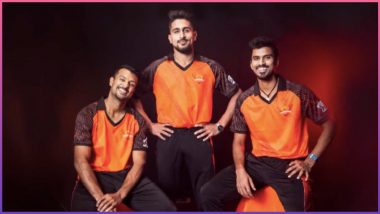 SRH Jersey for IPL 2023 Launched! Umran Malik, Washington Sundar and Mayank Agarwal Feature in Promotional Video