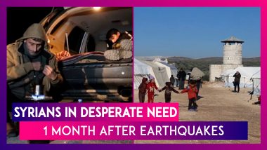 Syrians In Desperate Need For Help One Month After Earthquakes