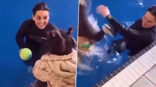 Trainer Pushes Fully Clothed Child Into Pool, Viral Video Divides Netizens on Survival Swim Lessons