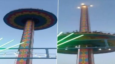 Rajasthan Carousel Crash: Eleven People Injured After Ride Collapses at Fair in Ajmer (Watch Video)