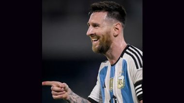 Lionel Messi Scores 100th Goal for Argentina, Reaches Milestone During Friendly Against Curacao (Watch Video)