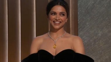 Oscars 2023: Deepika Padukone Introduces the 'Naatu Naatu' Team From RRR to Perform the Song Live at the 95th Academy Awards (Watch Video)