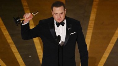 Oscars 2023: Brendan Fraser Thanks The Whale's Cast and Crew in His Emotional Speech for His Best Actor Win at the 95th Academy Awards (Watch Video)