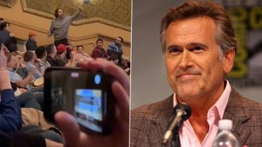 Evil Dead Rise: Bruce Campbell Tells a Rude Fan to 'Get the F**k Out of Here' After He Said the 'Movie F***ing Sucks' at the SXSW Premiere of the Film (Watch Video)