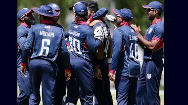 USA vs Canada Live Streaming Online: Get Free Telecast Details of USA vs CAN ODI Match in ICC Men’s Cricket World Cup Qualifier Play-Off on TV