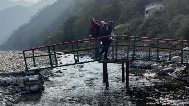 ‘Crossing All Bridges’ Virat Kohli Shares Picture of Himself, Wife Anushka Sharma and Daughter Vamika From Their Rishikesh Trip