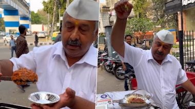 Delhi Street Vendor Sells ‘Sexy’ Chole Kulche, Amusing Video Goes Viral on Social Media (Watch)